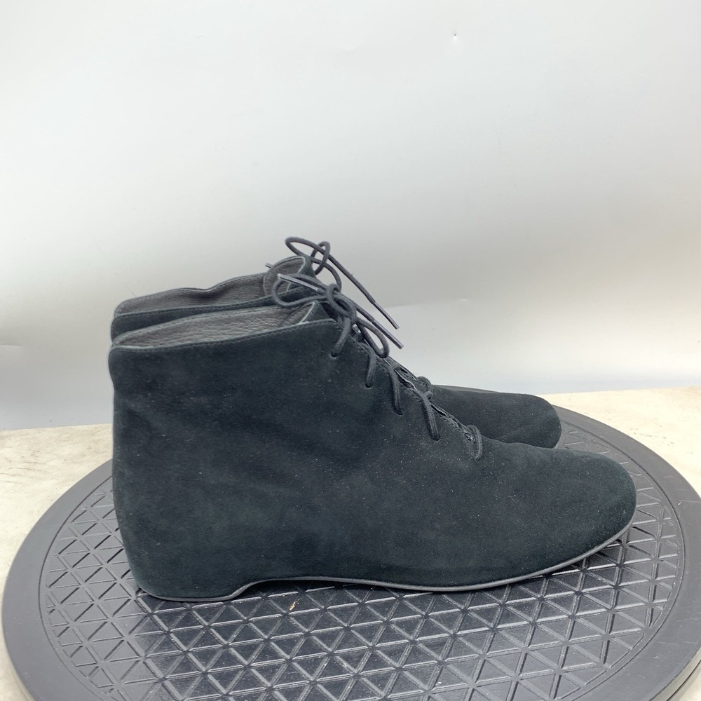 Camper Boots Women 41 Size‎ 10 Shoes Black Suede Ankle Booties Tie Serena